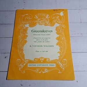Vintage Greensleeves Sheet Music